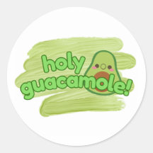 "Heiliges Guacamole" Avocado-Aufkleber Cute