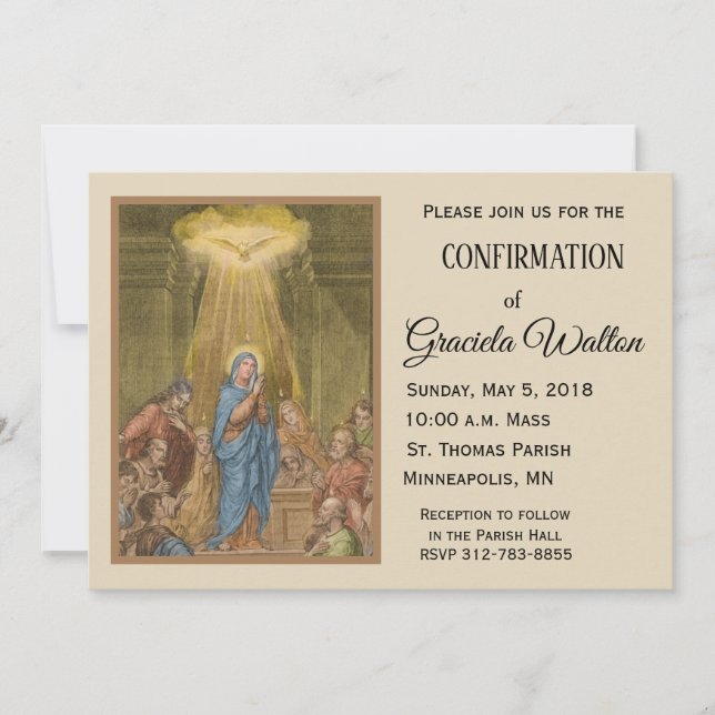 Heiliges Heiligtum Maria Einladung (Vorderseite)