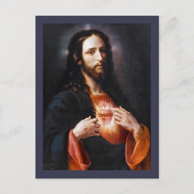 Heiliges Herz Christi Postkarte (Vorderseite)