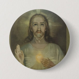 Heiliges Herz der Jesus-Weihen-Gebets-Karte Button