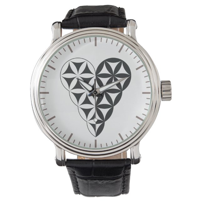 Heiliges Herz - Dualität. Armbanduhr (Vorderseite)
