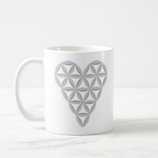 Heiliges Herz - Herz des Lebens, 3D/Atlantis. Kaffeetasse