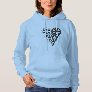 Heiliges Herz - Herz des Lebens, Dualwh/Bl. Hoodie