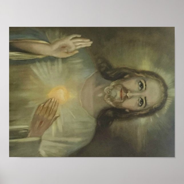 Heiliges Herz Jesu Begeisterung Poster (Vorne)