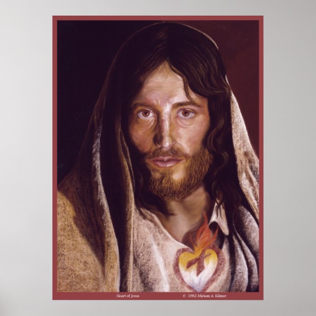 Heiliges Herz Jesu - Bild "Herz Jesu" Poster (Vorne)