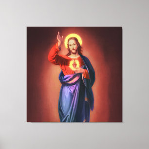 Heiliges Herz Jesu Christi Leinwanddruck
