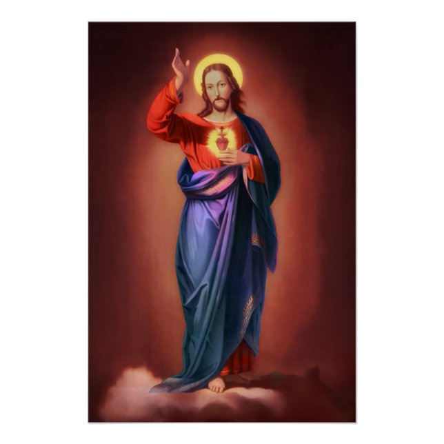 Heiliges Herz Jesu Christi Poster (Vorderseite)