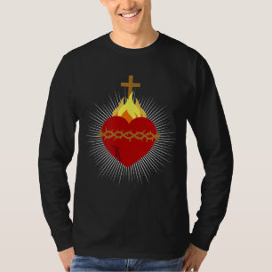 Heiliges Herz Jesu Katholische Hingabe Christlich T-Shirt
