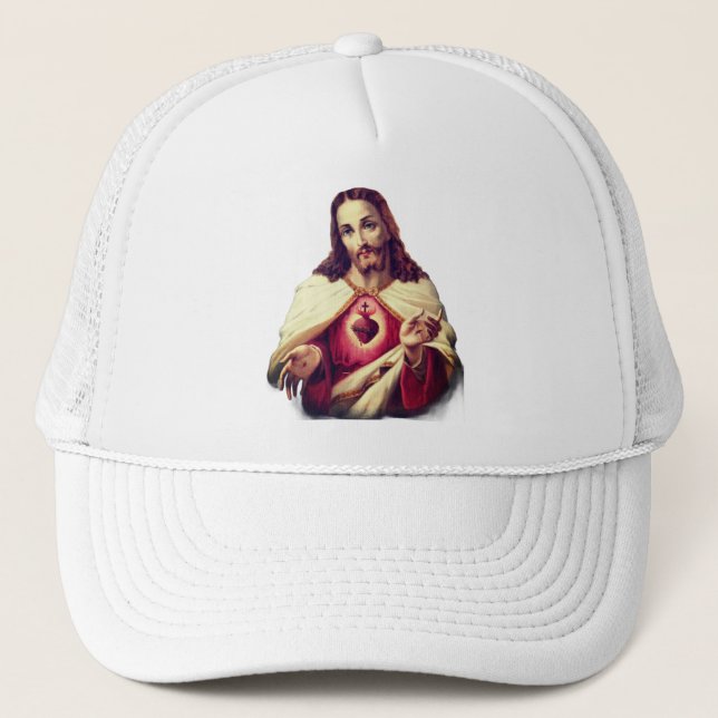 Heiliges Herz Jesu Malerei - Portugal Truckerkappe (Vorderseite)
