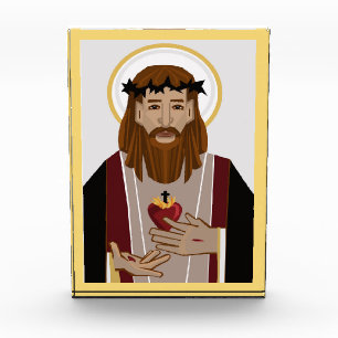 Heiliges Herz Jesu Paperweight Fotoblock