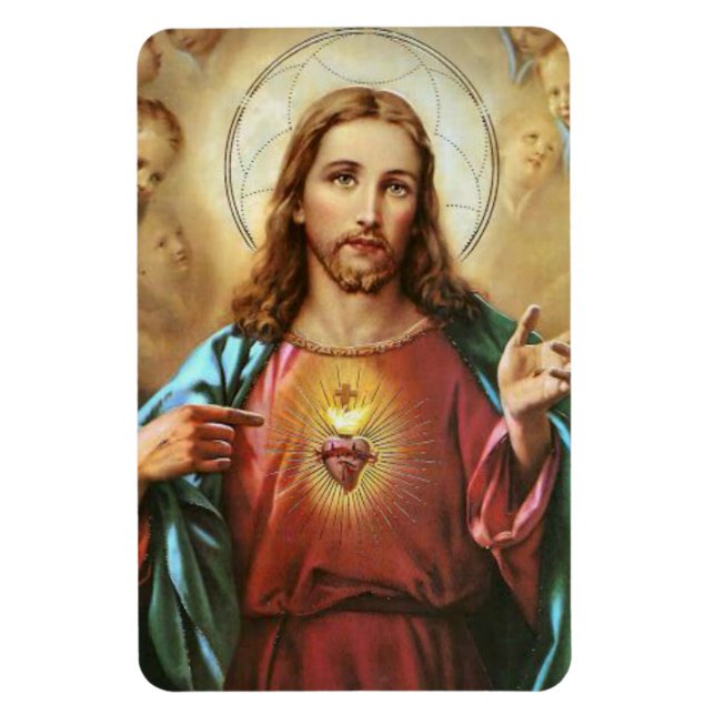 Heiliges Herz Jesu Religiöse Versprechen Gebet Magnet (Vertikal)