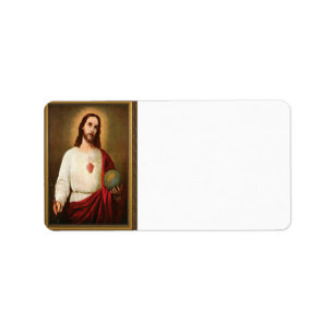 Heiliges Herz Jesu Rückkehrlabel Adressaufkleber