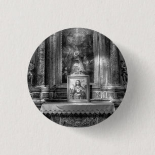 Heiliges Herz Jesu strahlt Licht Button