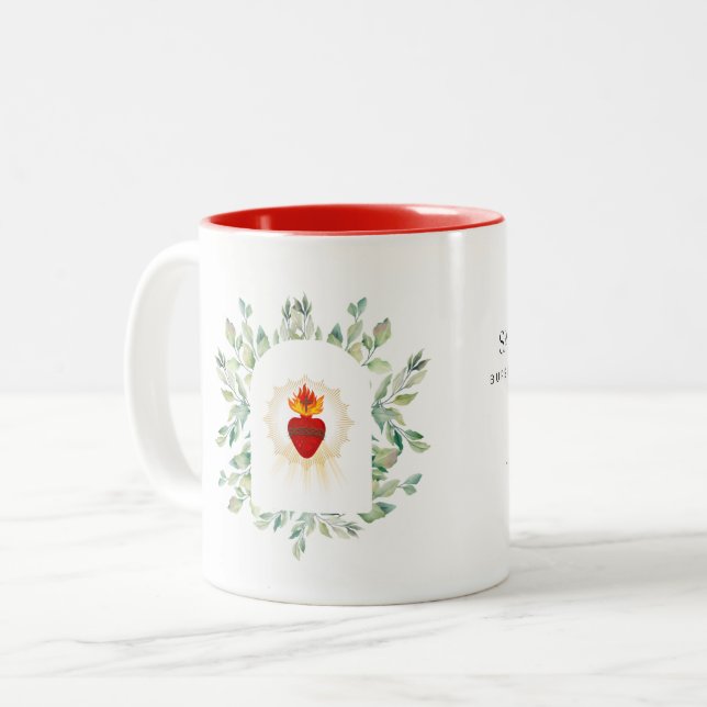 Heiliges Herz Jesu Tasse (Vorderseite Links)