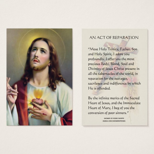 Heiliges Herz Jesus katholische Wiedergutmachung G (Vorne & Hinten)