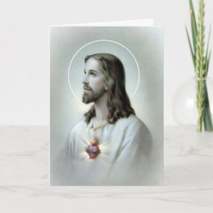 Heiliges Herz Jesus katholisches Beileid Vielen Da Dankeskarte