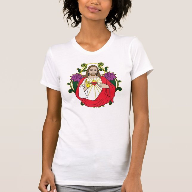 Heiliges Herz Jesuss T-Shirt (Vorderseite)