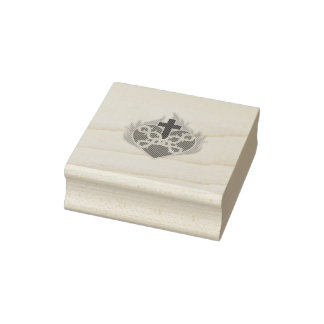 Heiliges Herz katholisch Gummistempel