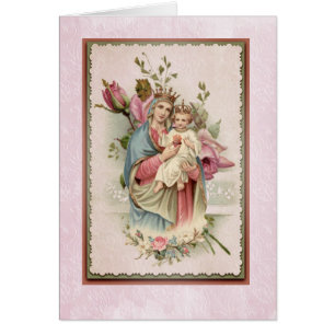 Heiliges Herz Marys von rosa Rosen Jesuss religiös