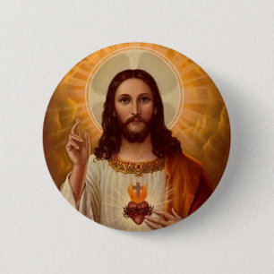 Heiliges Herz von Jesus Button