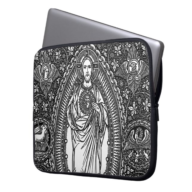 Heiliges Herz von Jesus: Generische Laptop-Hülse Laptopschutzhülle (Vorderseite Links)
