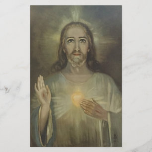 Heiliges Herz von Jesus-Inthronisation Briefpapier