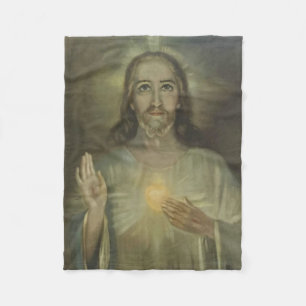 Heiliges Herz von Jesus-Inthronisation Fleecedecke