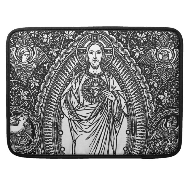 Heiliges Herz von Jesus: Macbook Prolaptop-Hülse MacBook Pro Sleeve (Rückseite)
