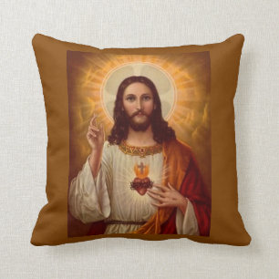 Heiliges Herz von Jesus mit Gebet Kissen