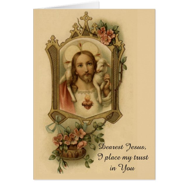 Heiliges Herz von Jesus mit Lamm (Vorne)