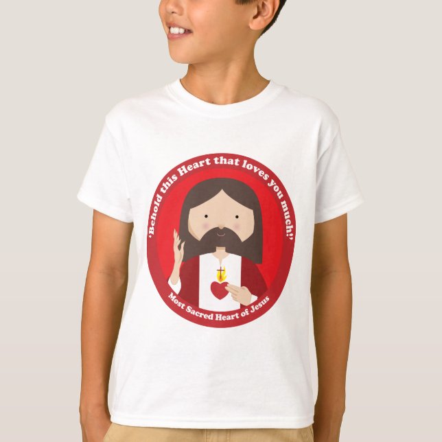 Heiliges Herz von Jesus T-Shirt (Vorderseite)