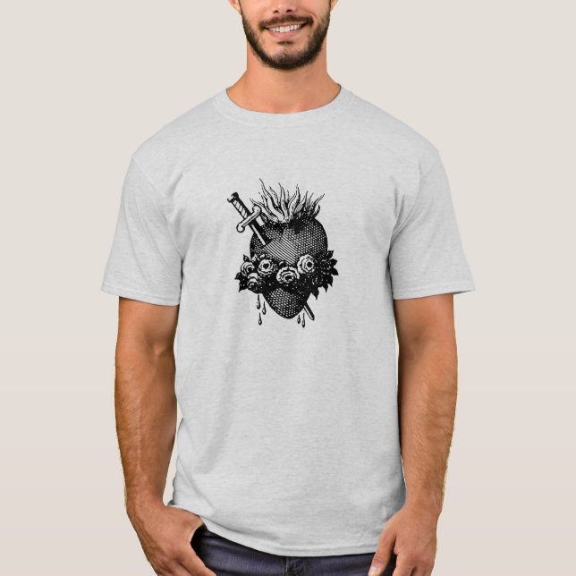 Heiliges Herz von Maria T-Shirt (Vorderseite)