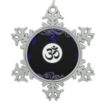 Heiliges hindisches Om-Symbol-Blau