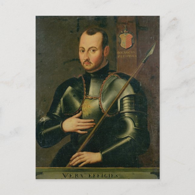 Heiliges Ignatius von Loyola Postkarte (Vorderseite)
