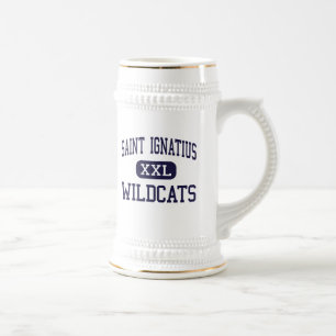 Heiliges Ignatius - Wildkatzen - hoch - Cleveland Bierglas