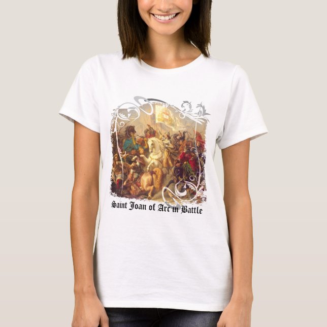 Heiliges Jeanne d'Arc im hellen T - Shirt der (Vorderseite)