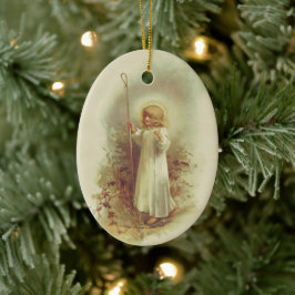Heiliges Kind Keramik Ornament