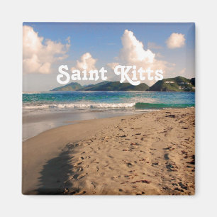 Heiliges Kitts setzen auf den Strand Magnet