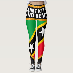 Heiliges Kitts und Nevis-Flagge Leggings
