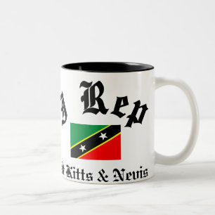 Heiliges Kitts und Nevis Repräsentanten-I Zweifarbige Tasse