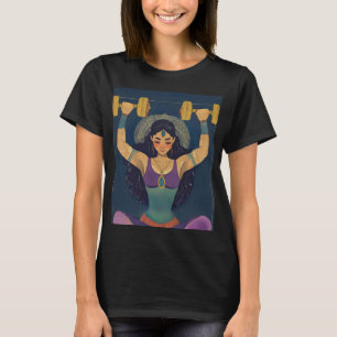 Heiliges Kraft Göttinnen Fitness Design T-Shirt