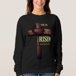 Heiliges Kreuz Er ist auferstanden Sweatshirt