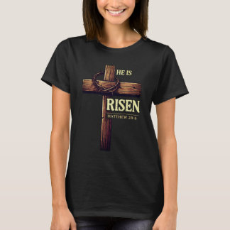 Heiliges Kreuz Er ist auferstanden T-Shirt