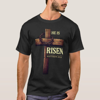 Heiliges Kreuz Er ist auferstanden T-Shirt