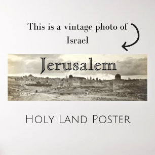 Heiliges Land Jerusalem Foto Poster