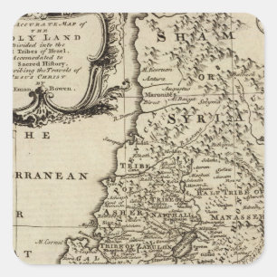 Heiliges Land Quadratischer Aufkleber