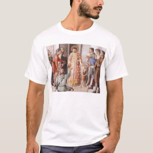 Heiliges Lawrence verteilt Nahrung auf die Armen T-Shirt