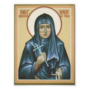 Heiliges Maria des Paris-Ikonen-Druckes Fotodruck