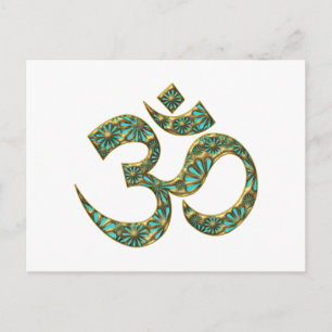 Heiliges OM (OM - ICH BIN) - Spirituelles Symbol Postkarte