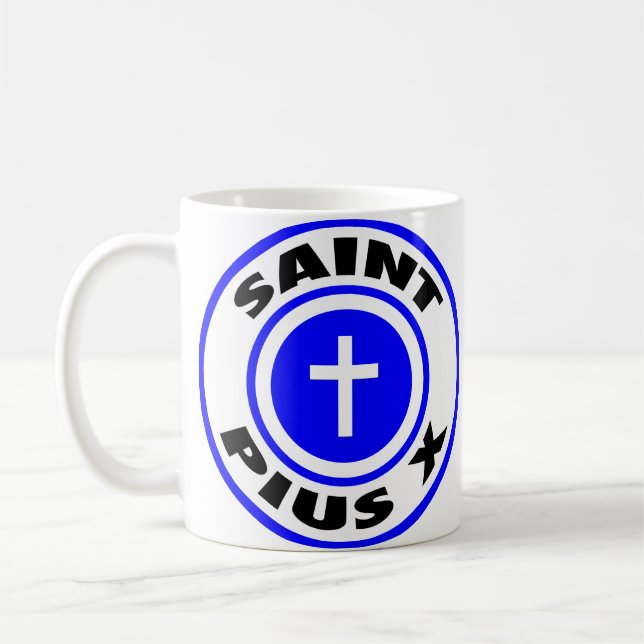 Heiliges Pius X Kaffeetasse (Links)